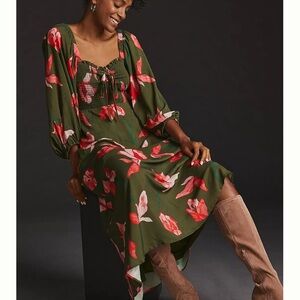 Hutch Ruffle Maxi Dress NWT